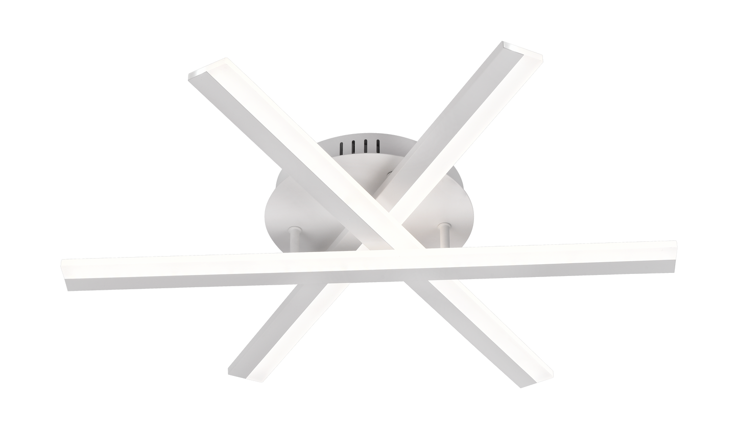 Lustra LED cu telecomanda ZOE, 40W, lumina Rece/Calda/Neutra, Dimabila, Alb