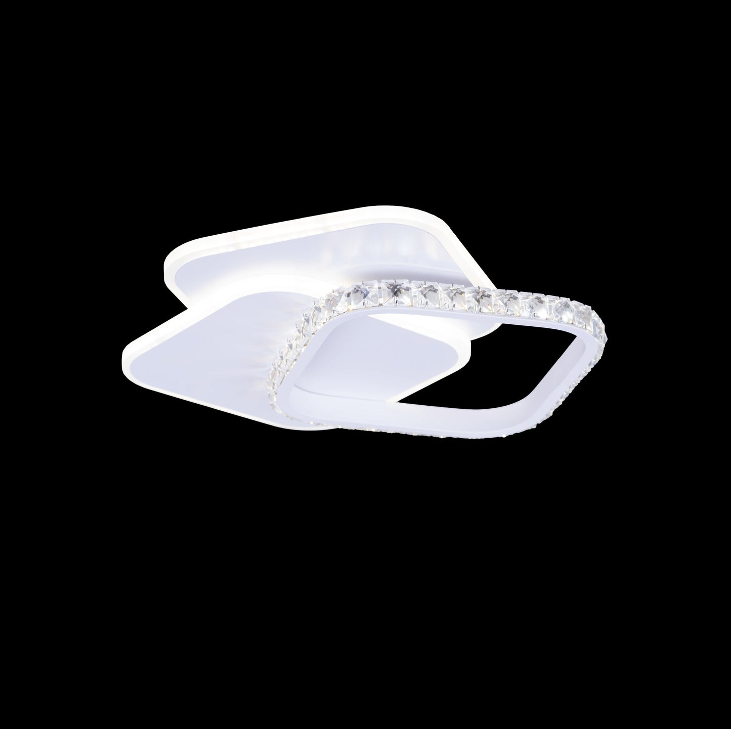 Lustra LED cu cristal ANASTASIA 17W, Diametru 30cm, lumina Rece/Calda/Neutra, Alb