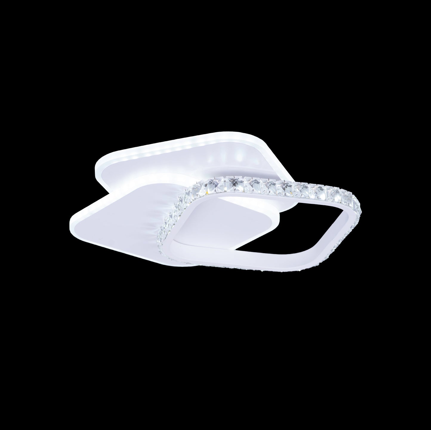 Lustra LED cu cristal ANASTASIA 17W, Diametru 30cm, lumina Rece/Calda/Neutra, Alb