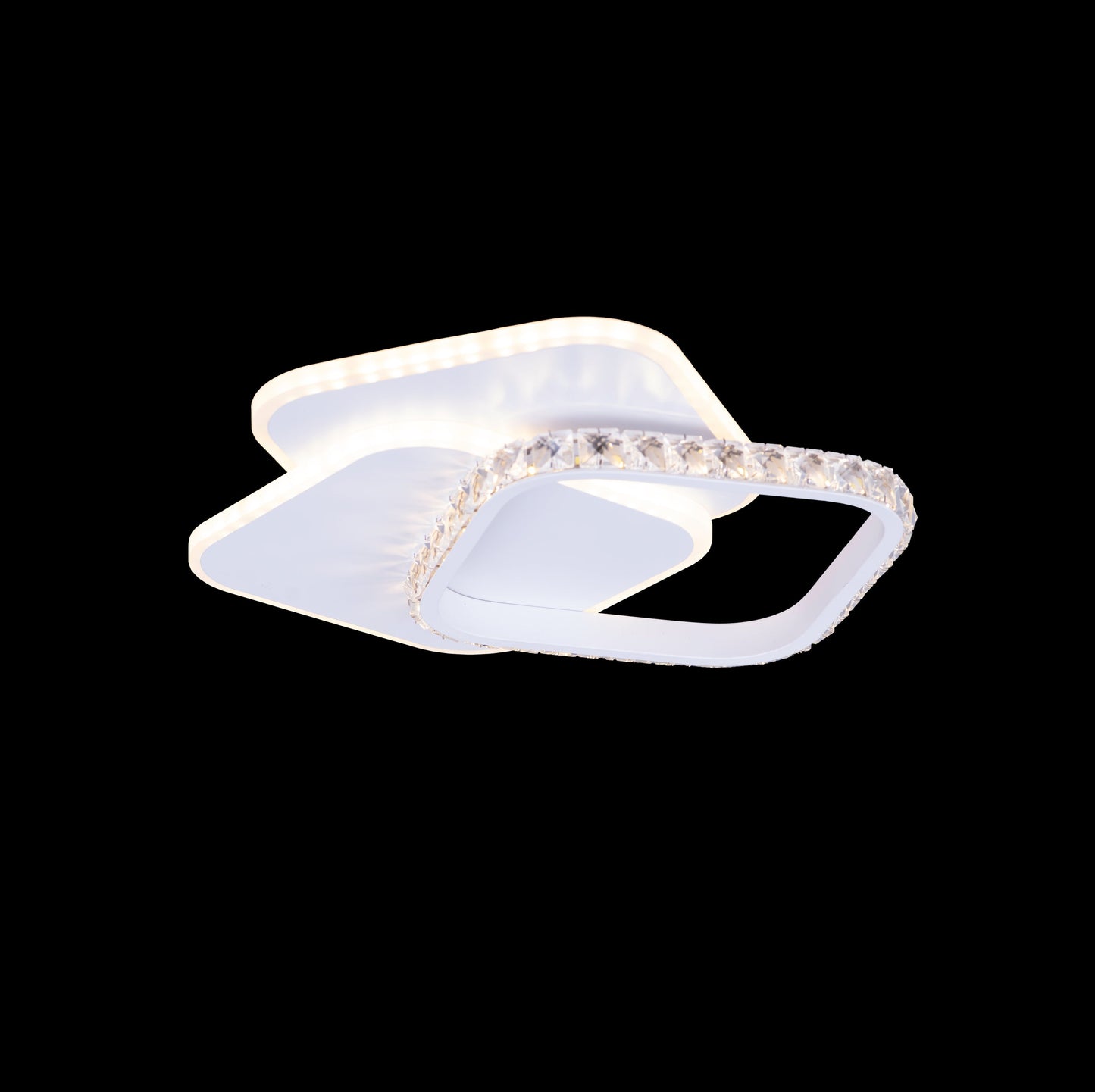 Lustra LED cu cristal ANASTASIA 17W, Diametru 30cm, lumina Rece/Calda/Neutra, Alb