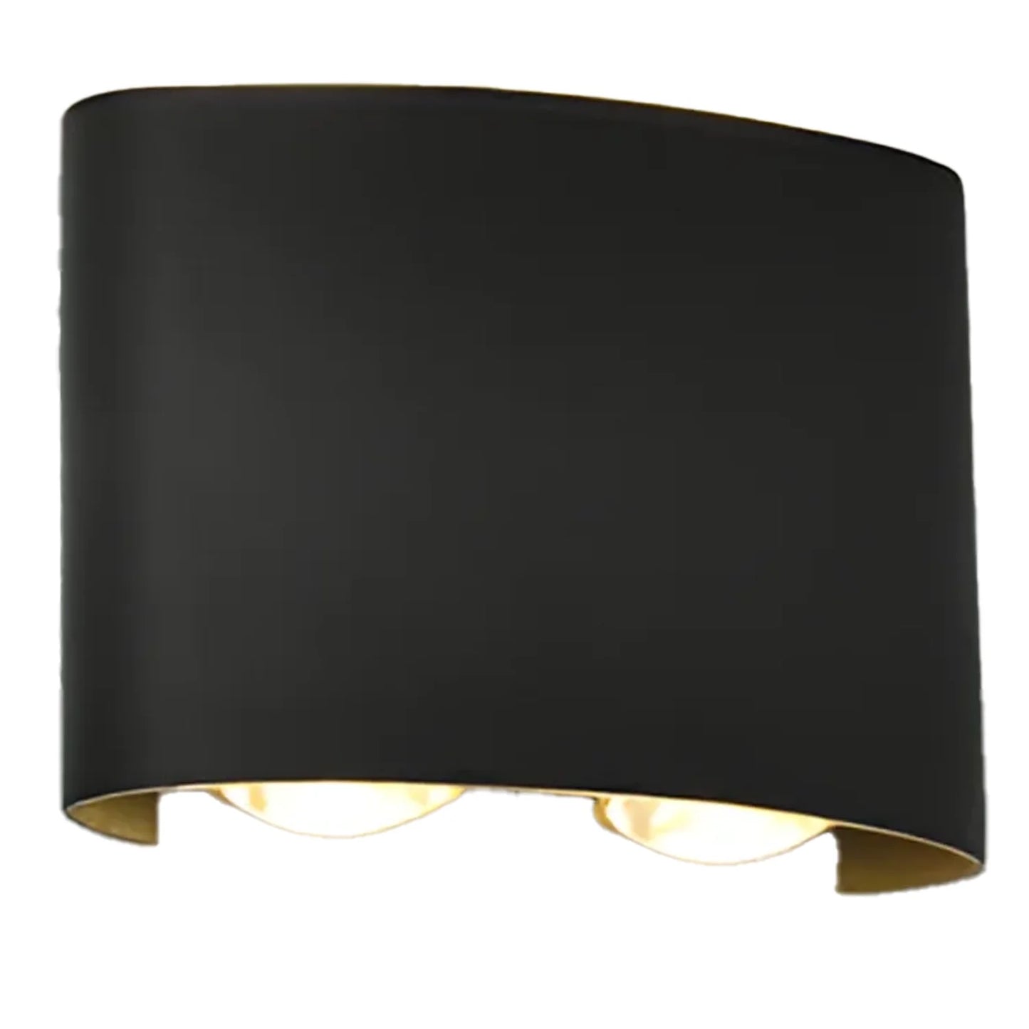 Aplica LED de Exterior si Interior, 4 Surse x 1W, IP65, ABS, Negru, 3000K