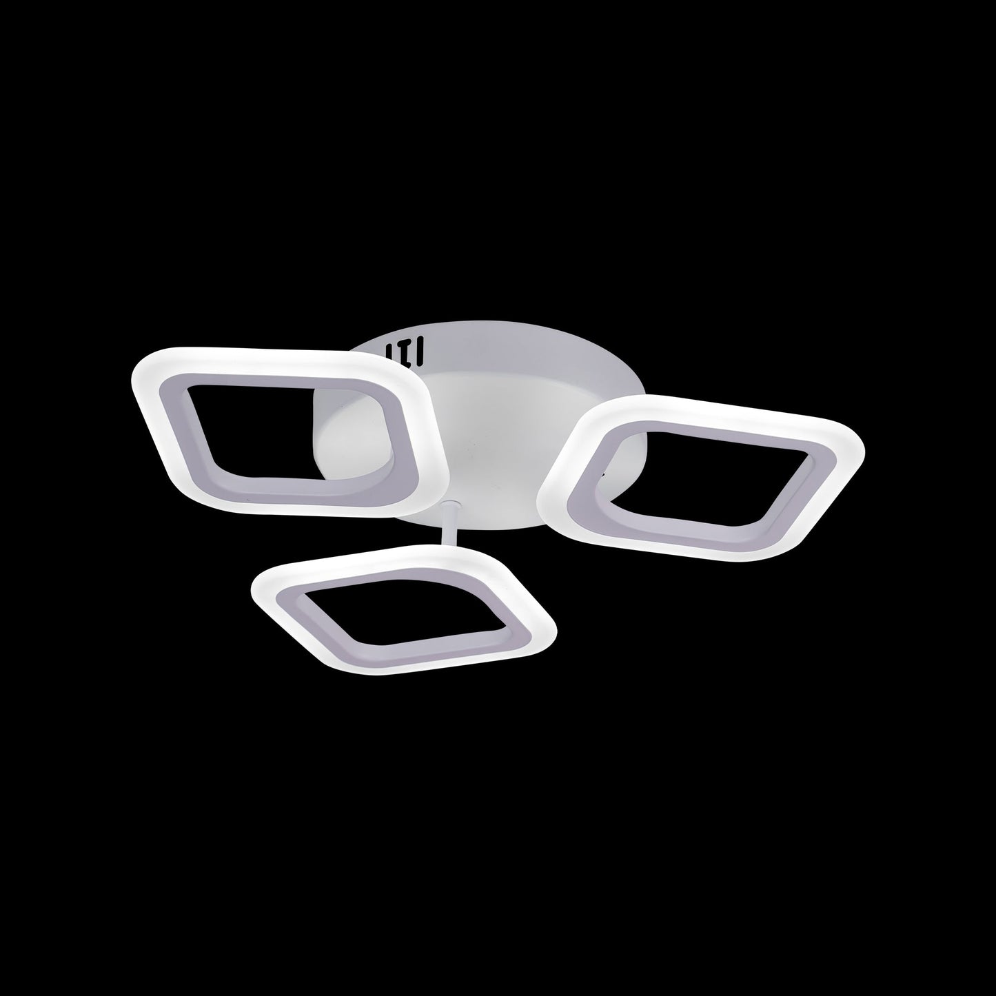 Lustra LED ERIKA 24W, 3 Patrate, lumina Neutra, Alb