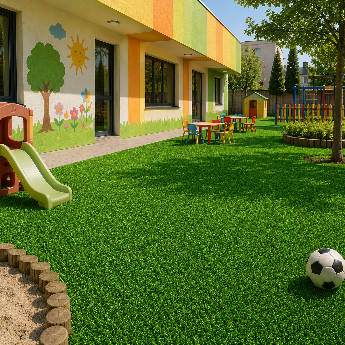 Gazon Artificial Pentru Exterior, 2 m x 25m, Grosime 2cm, Verde