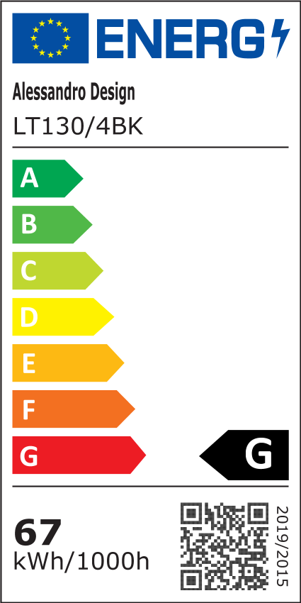 Lustra LED cu telecomanda ELLA 67W, 4 Patrate, lumina Rece/Calda/Neutra, Dimabila, Negru, Metal si Acril