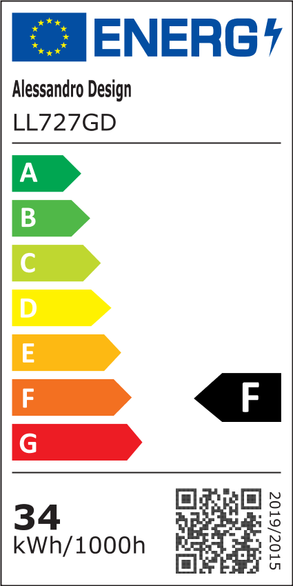 Lustra LED AGOL Petito, 34W, Dimensiune 20x20cm, Lumina Calda/Neutra/Rece, Auriu, Metal si Acril