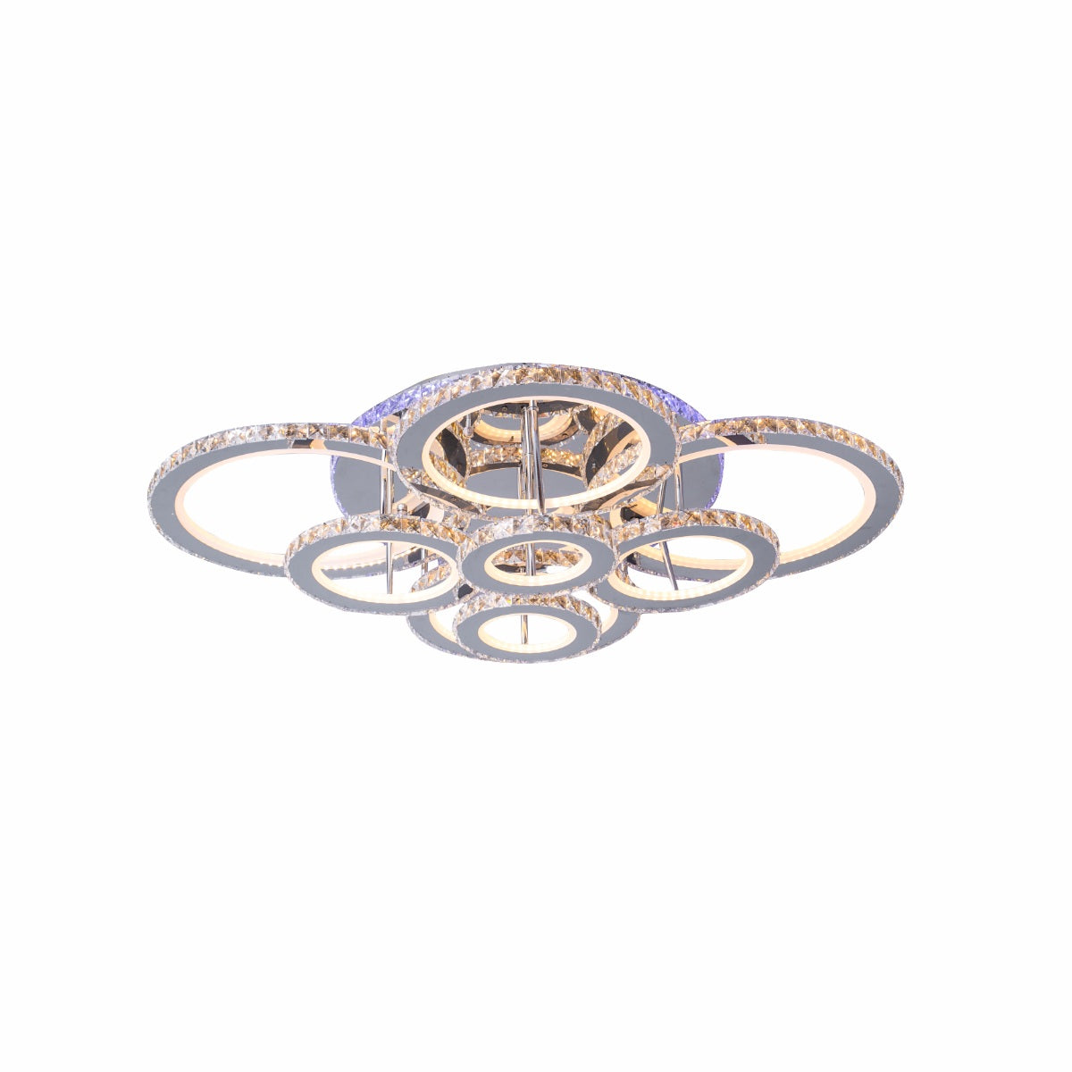 Lustra LED cu Telecomanda, 240W, Dimabila, Crom 88131/4+4RGB