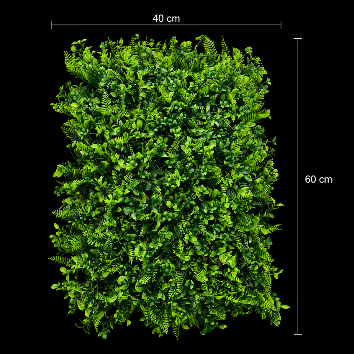 Planta Artificială Panou de Gard Viu Cimișir, 40 x 60 cm, Verde