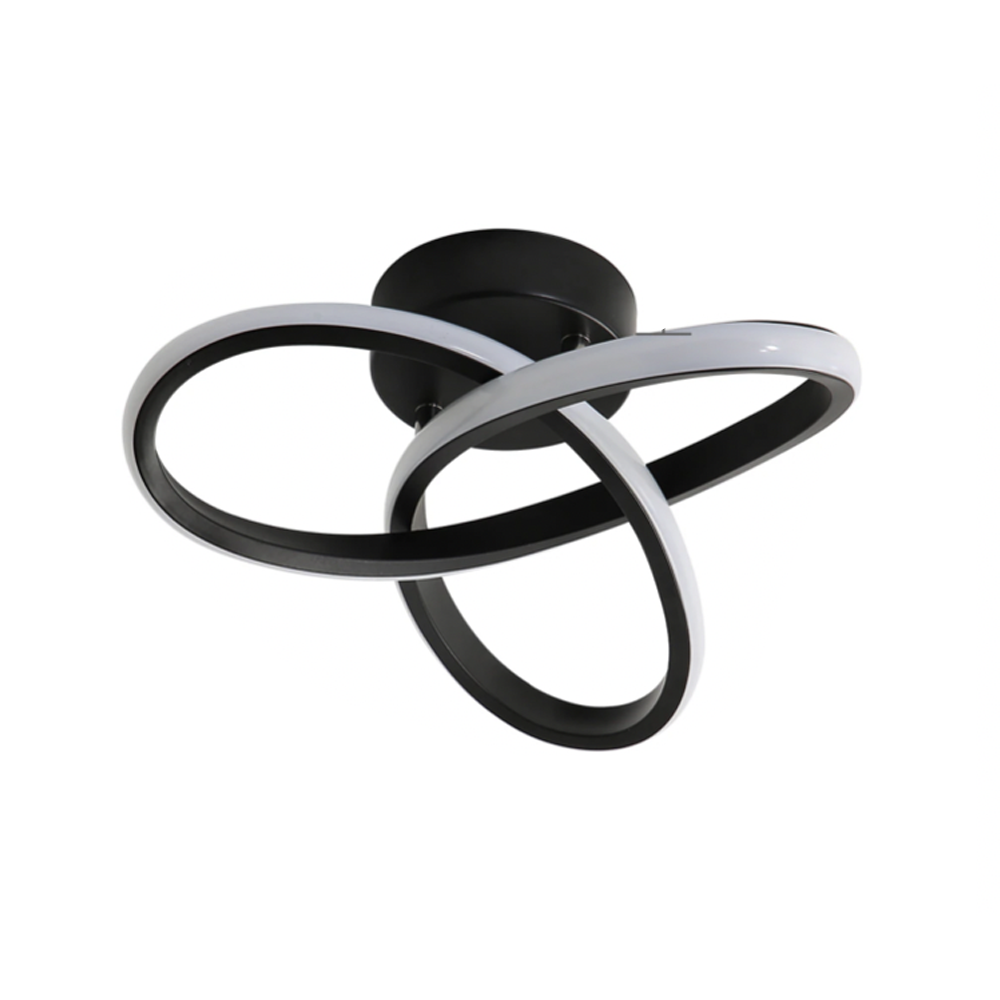 Lustra LED VERTEX Infinitum 26W, Lumina Rece/Calda/Neutra, Negru