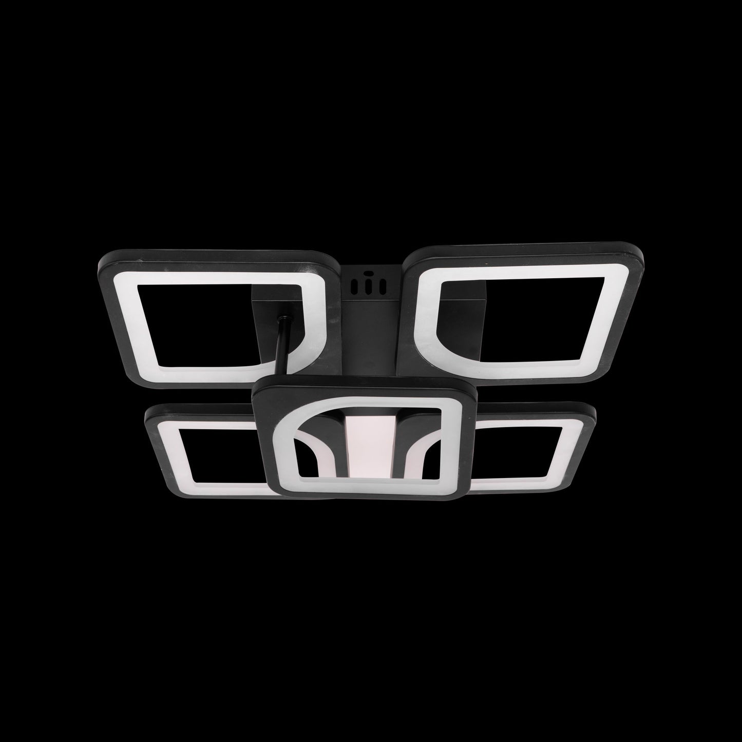 Lustra LED cu Telecomanda, 120W, 3000K/4000K/6000K, Dimabila, Negru, IP.20 6604/4+1BK