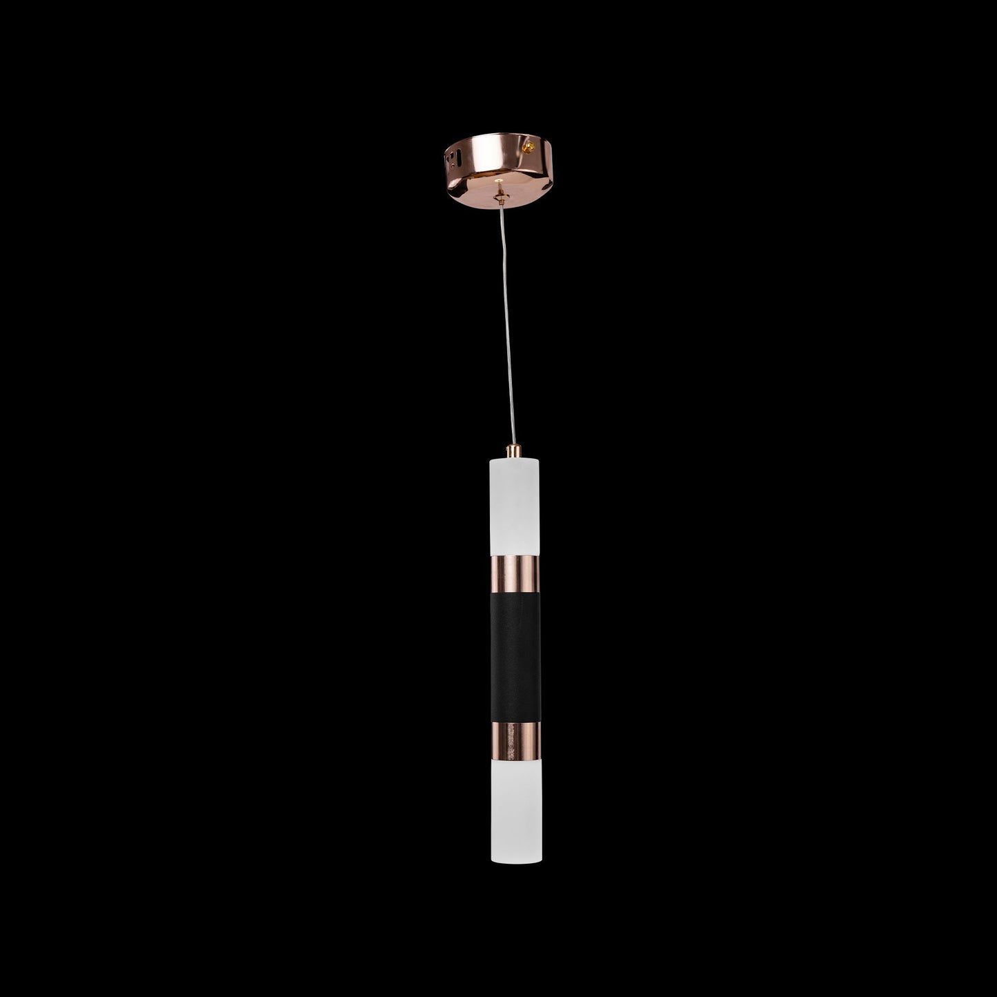 Pendul LED, 14W, 3000K/4000K/6000K, Negru cu Auriu, Acril si Metal, IP.20 448/10