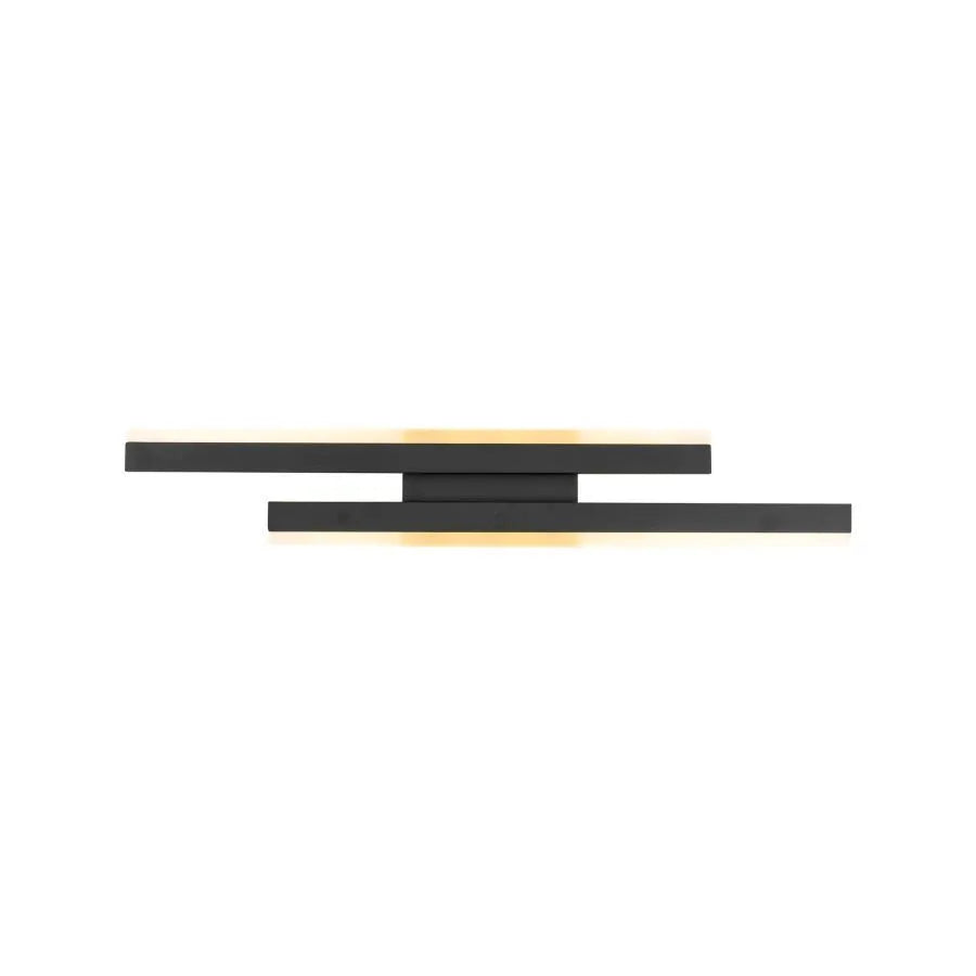 Aplica LED Lyra, 18W, Acril, Alb Negru