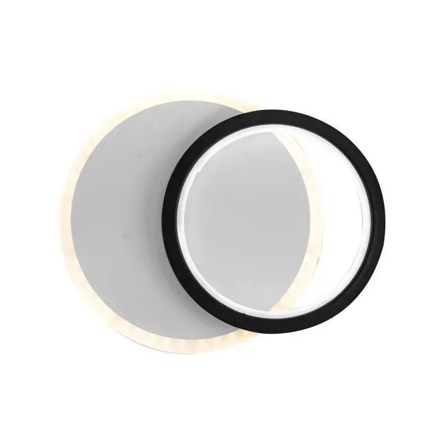 Aplica LED SMALON 27W, 2 Cercuri, lumina Rece/Calda/Neutra, Alb Negru
