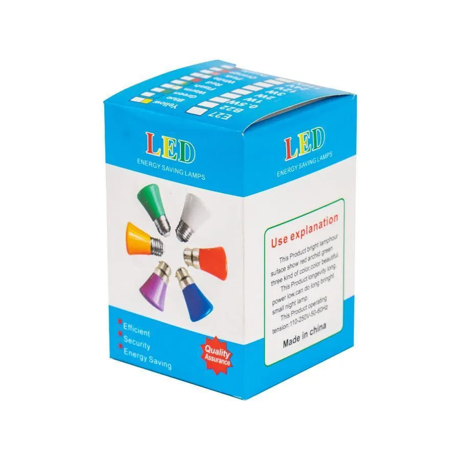 Bec LED, E27, 2W, Albastru