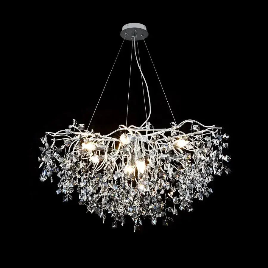 Candelabru cu Cristal Connan 6xE14 Alb Candelabre Cristal Default Title Alessandro Design
