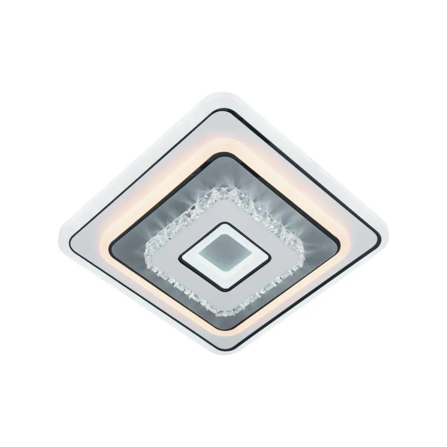 Lustra LED cu cristal ARABELA 35W, lumina Rece/Calda/Neutra, Alb