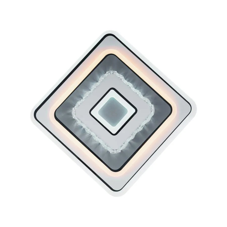 Lustra LED cu cristal ARABELA 35W, lumina Rece/Calda/Neutra, Alb