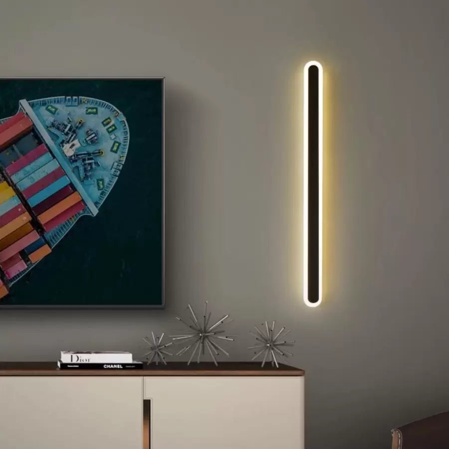 Lustra LED CASSIUS, 24W, Liniara, lumina Rece/Calda/Neutra, Negru