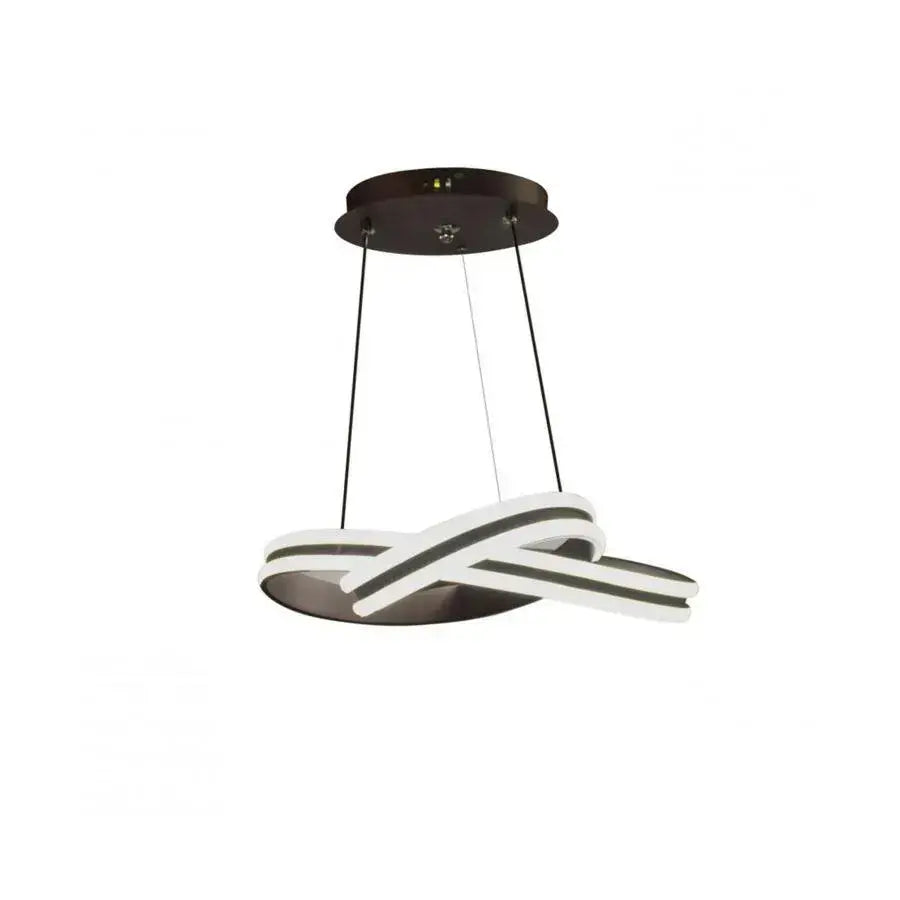 Lustra LED suspendata cu telecomanda INFINITY LOOP 92W, lumina Rece/Calda/Neutra, Dimabila, Negru, Inaltime Reglabila