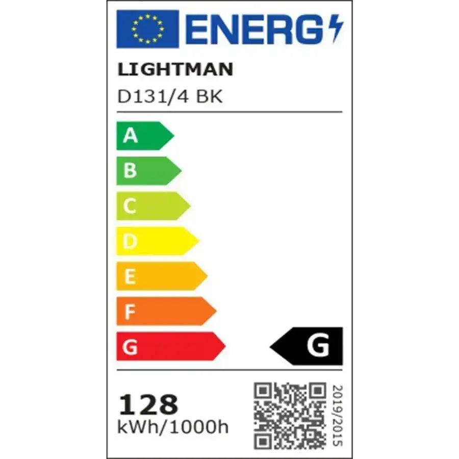 Lustra LED cu telecomanda SVANA 106W, 4 Patrate, lumina Rece/Calda/Neutra, Dimabila, Negru