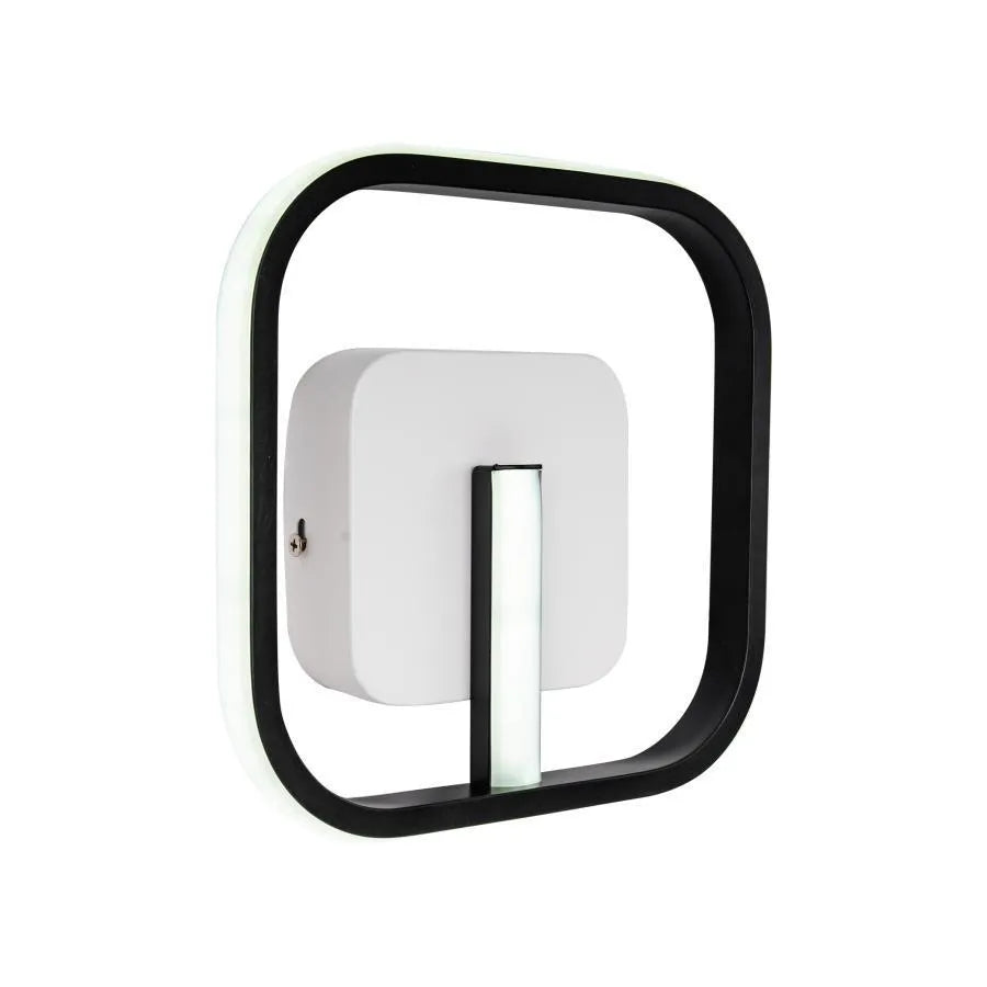 Lustra LED VICTORIA 16W, Patrata, lumina Rece/Calda/Neutra, Negru Alb