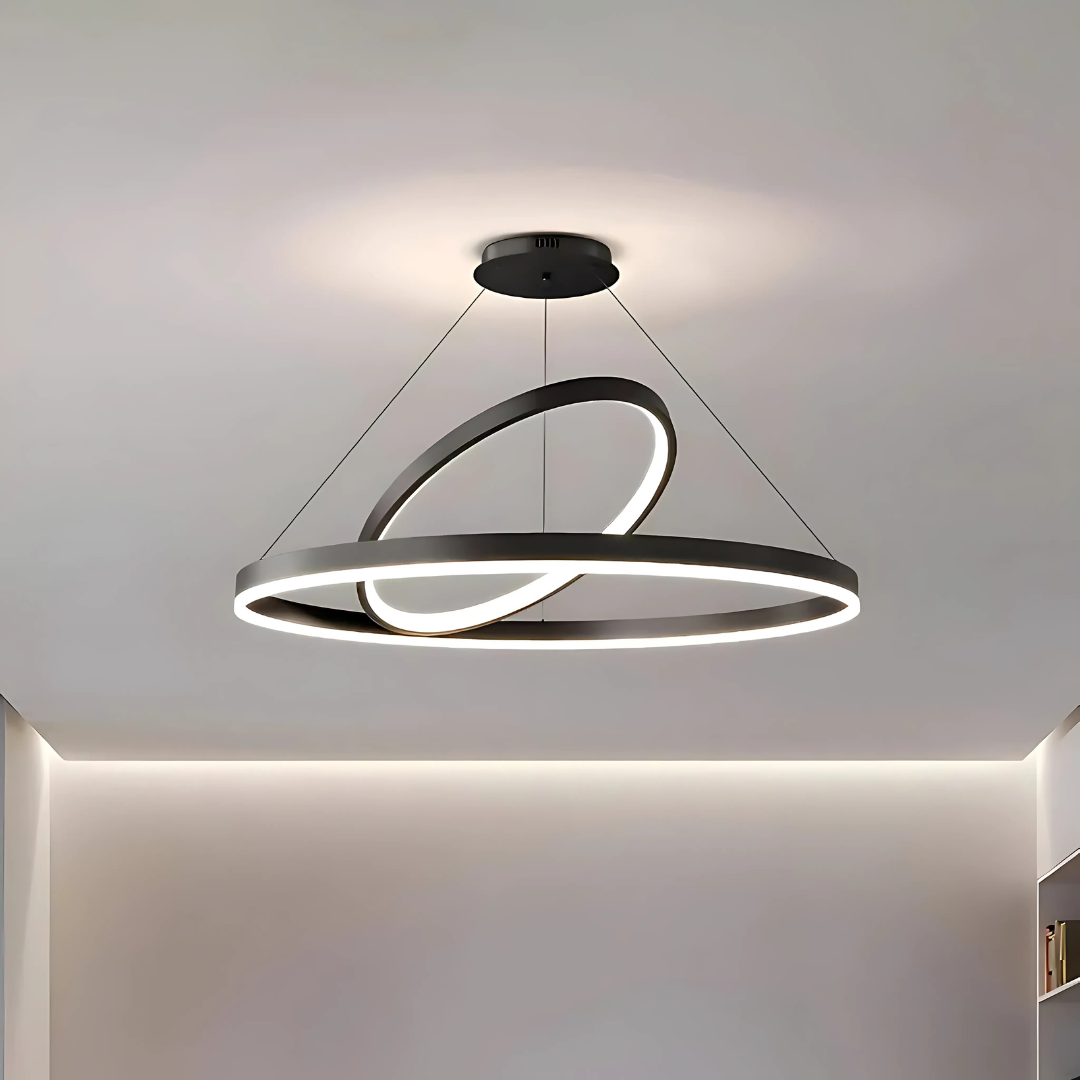 Lustra LED suspendata PAGANO 31W, 4000K, 30x49cm, Negru, Inaltime Reglabila