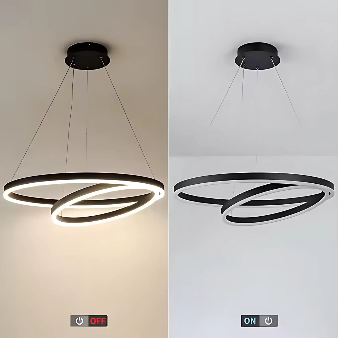 Lustra LED suspendata PAGANO 31W, 4000K, 30x49cm, Negru, Inaltime Reglabila