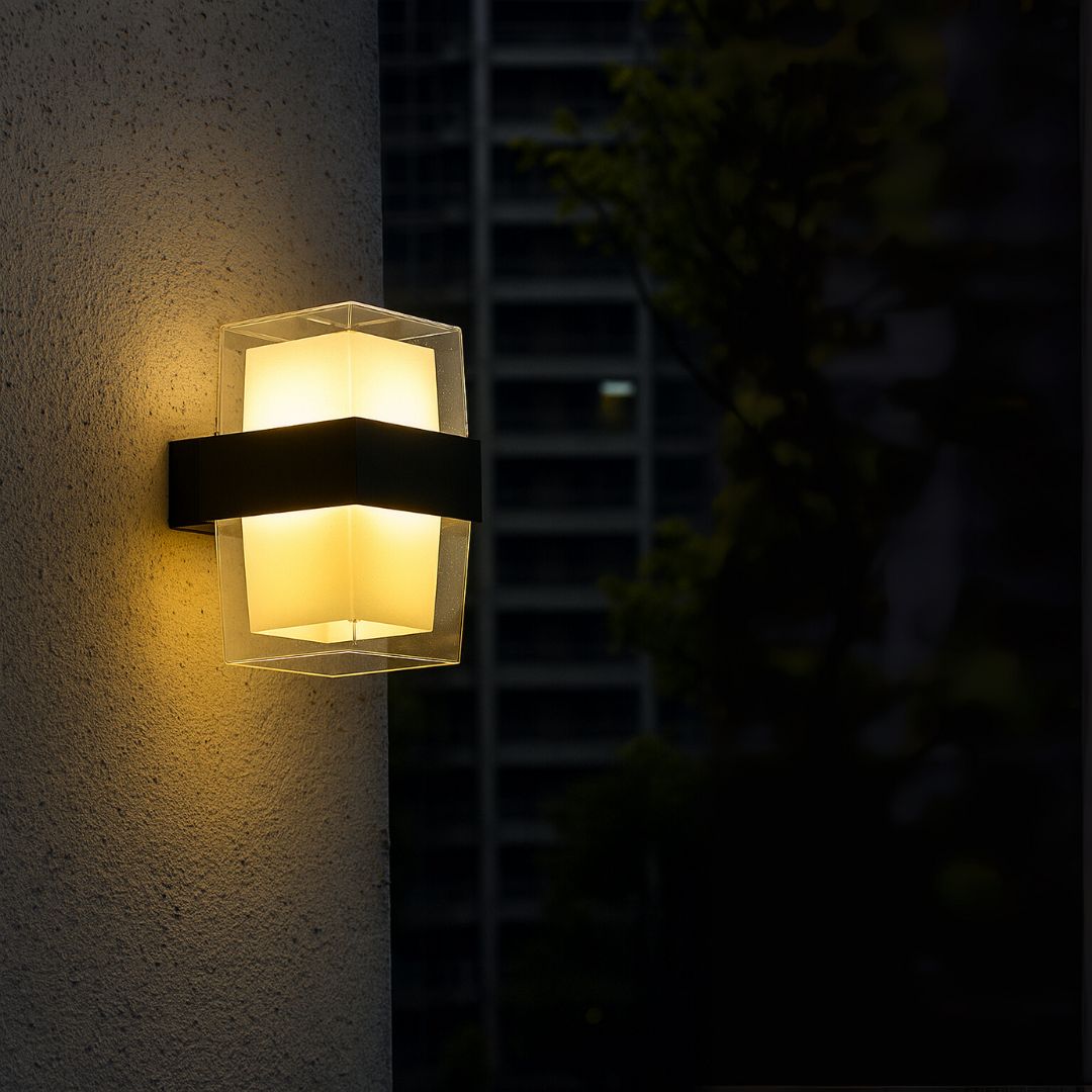 Aplica LED Exterior AMIRA, 2 Surse de lumina, Lumina Calda, Negru