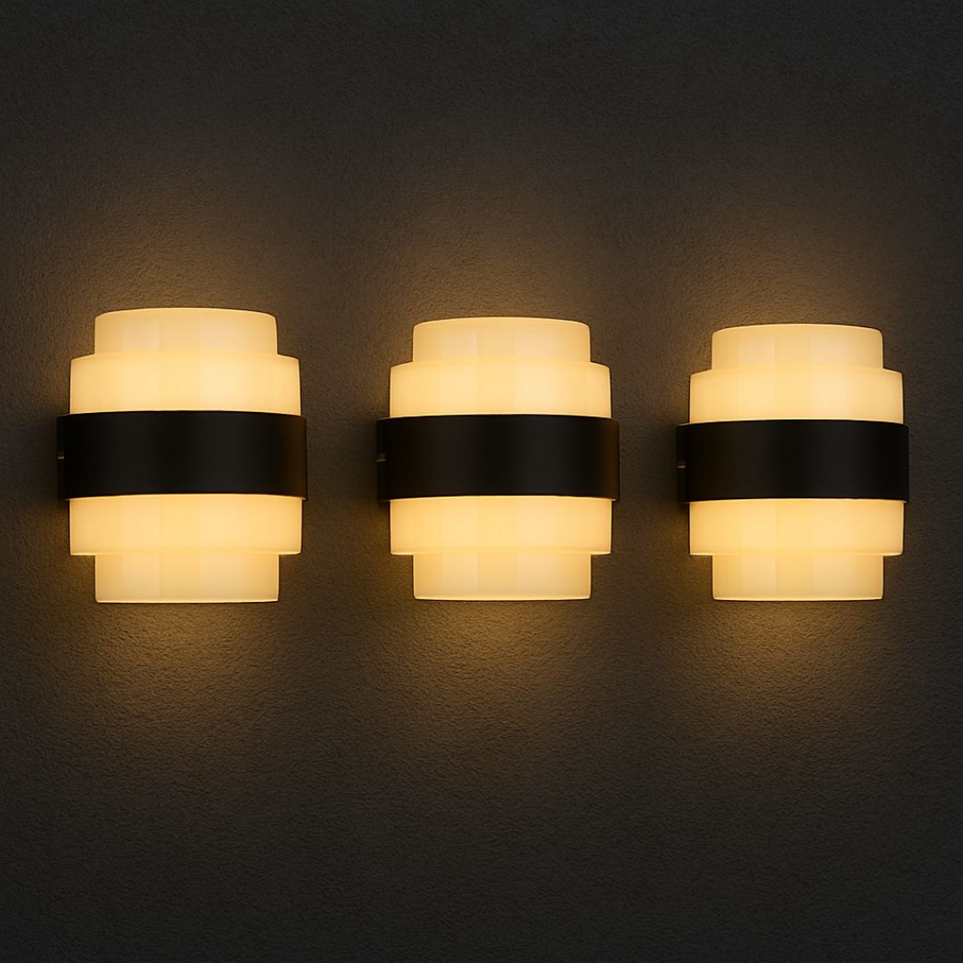 Aplica LED MONT BLANC, 12W, lumina Calda, Negru