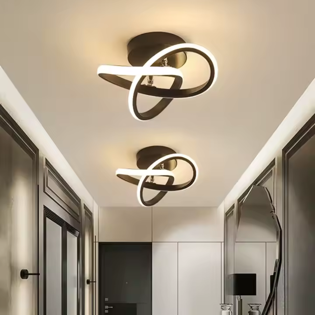 Lustra LED VERTEX Infinitum 26W, Lumina Rece/Calda/Neutra, Negru