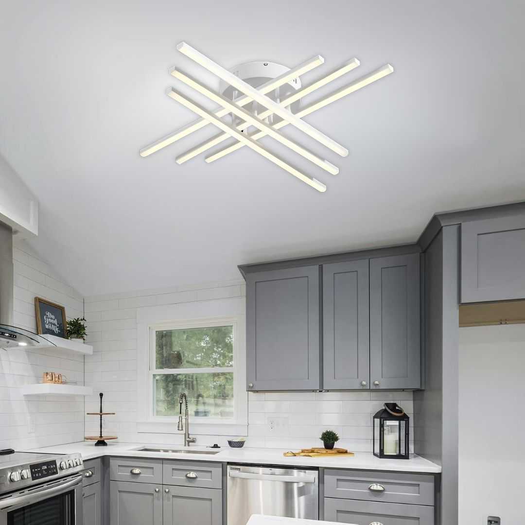 Lustra LED GIO, 63W, Lumina Rece/Clada/Neutra, Alb