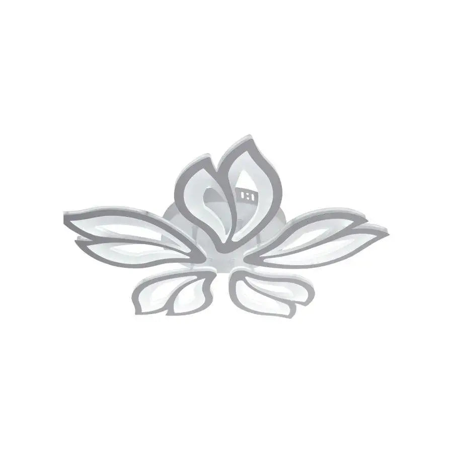 Lustra LED cu telecomanda LILY 75W, 5 Elemente, lumina Rece/Calda/Neutra, Dimabila, Alb