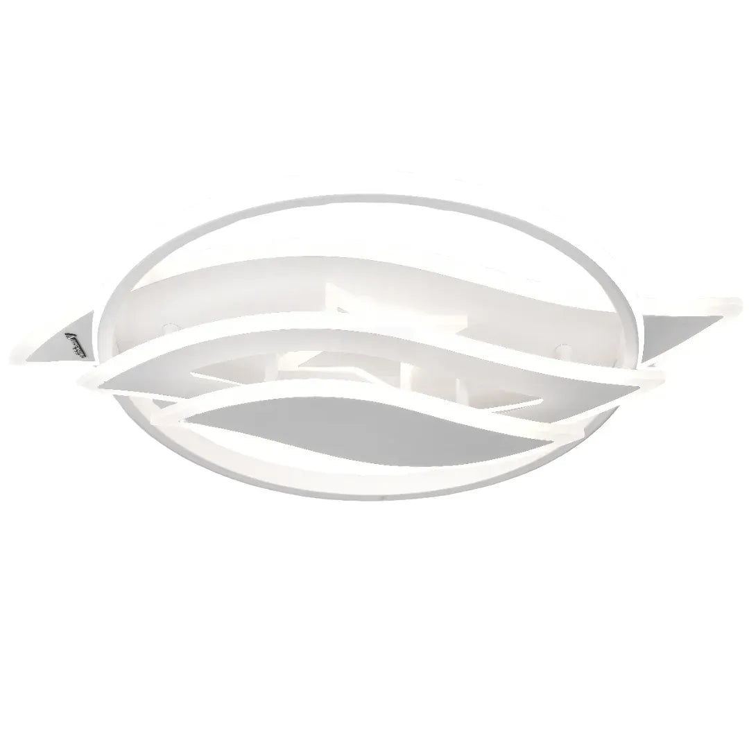 Lustra LED cu telecomanda JARRIA 52W, lumina Rece/Calda/Neutra/RGB, Dimabila, Alb