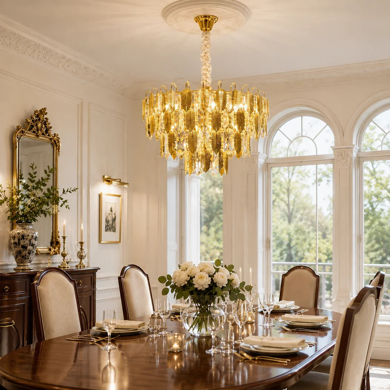 Candelabru Cristal VENARIA 8x E14, Diametru 50cm, Auriu Lucios, Inaltime Reglabil - 01_CC8052-500GD.png