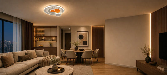 Lustra LED cu cristal HELIOX, 40W, 4 Cercuri, lumina Rece/Calda/Neutra, Alb - 01_LL653-300OR.png