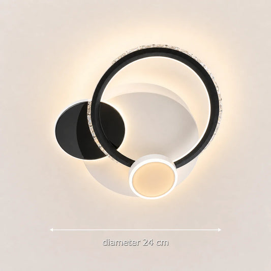 Lustra LED cu cristal PRISMIQ 45W, 3 Cercuri, lumina Rece/Calda/Neutra, Negru - 01_LL654-300BK.png