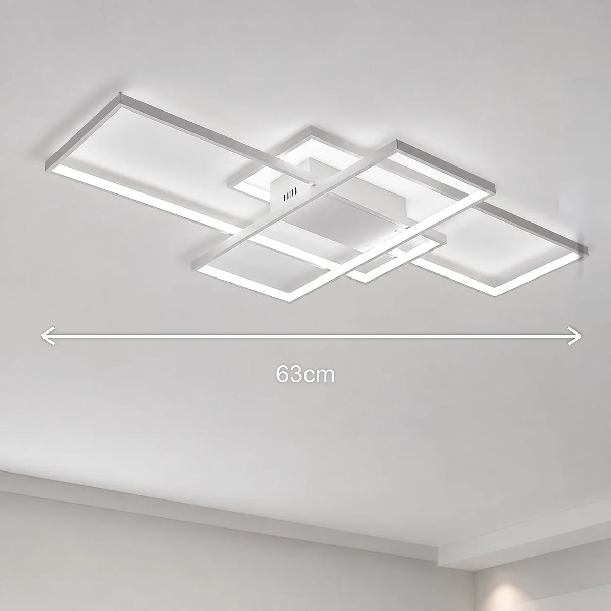 Lustra LED cu telecomanda LANDYN 78W, lumina Rece/Calda/Neutra, Dimabila, Alb - 01_LT500-3WH.png