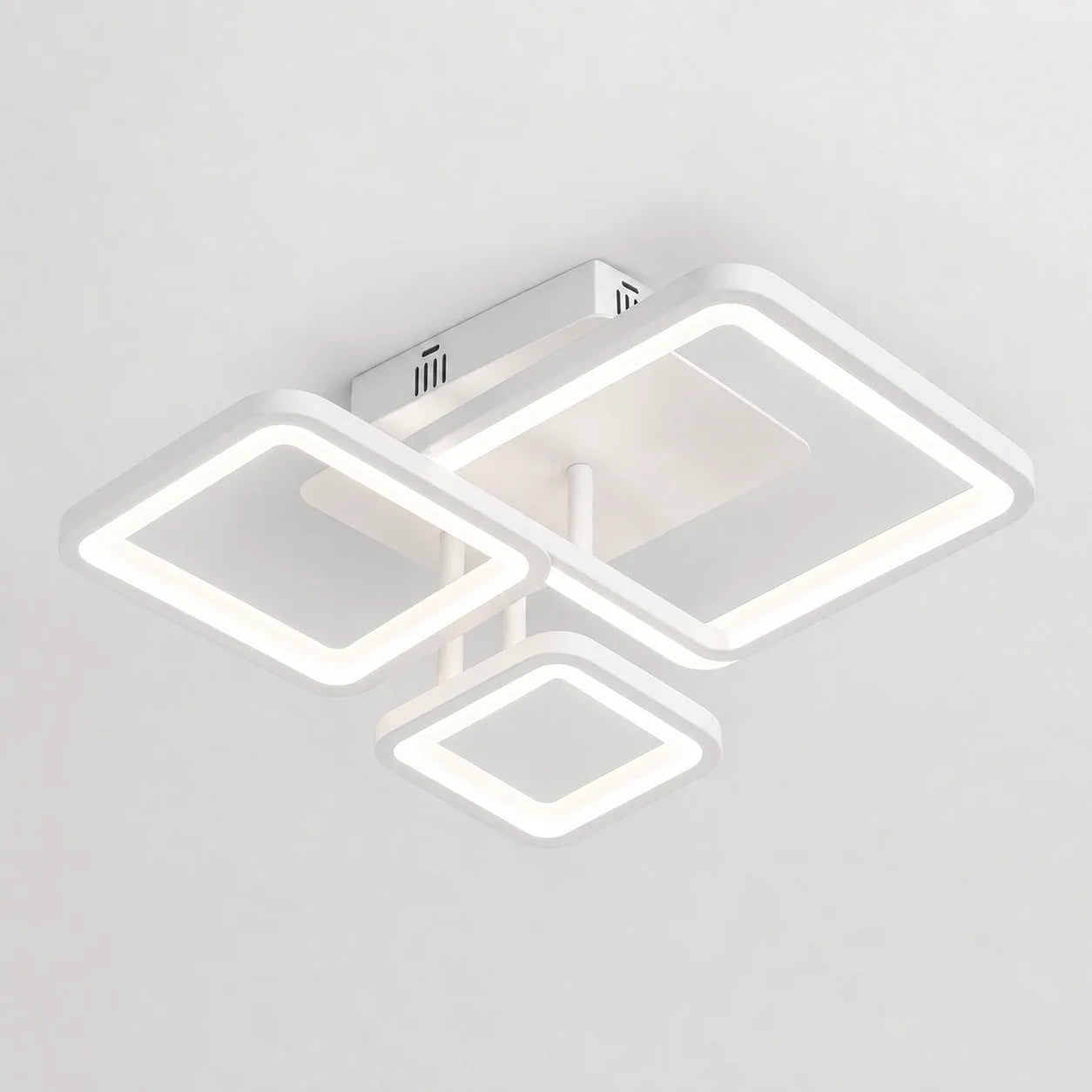 Lustra LED cu telecomanda ZOE, 60W, 3 Patrate, lumina Rece/Calda/Neutra, Dimabila, Alb, Metal si Acril - LT808-3WH_808.png