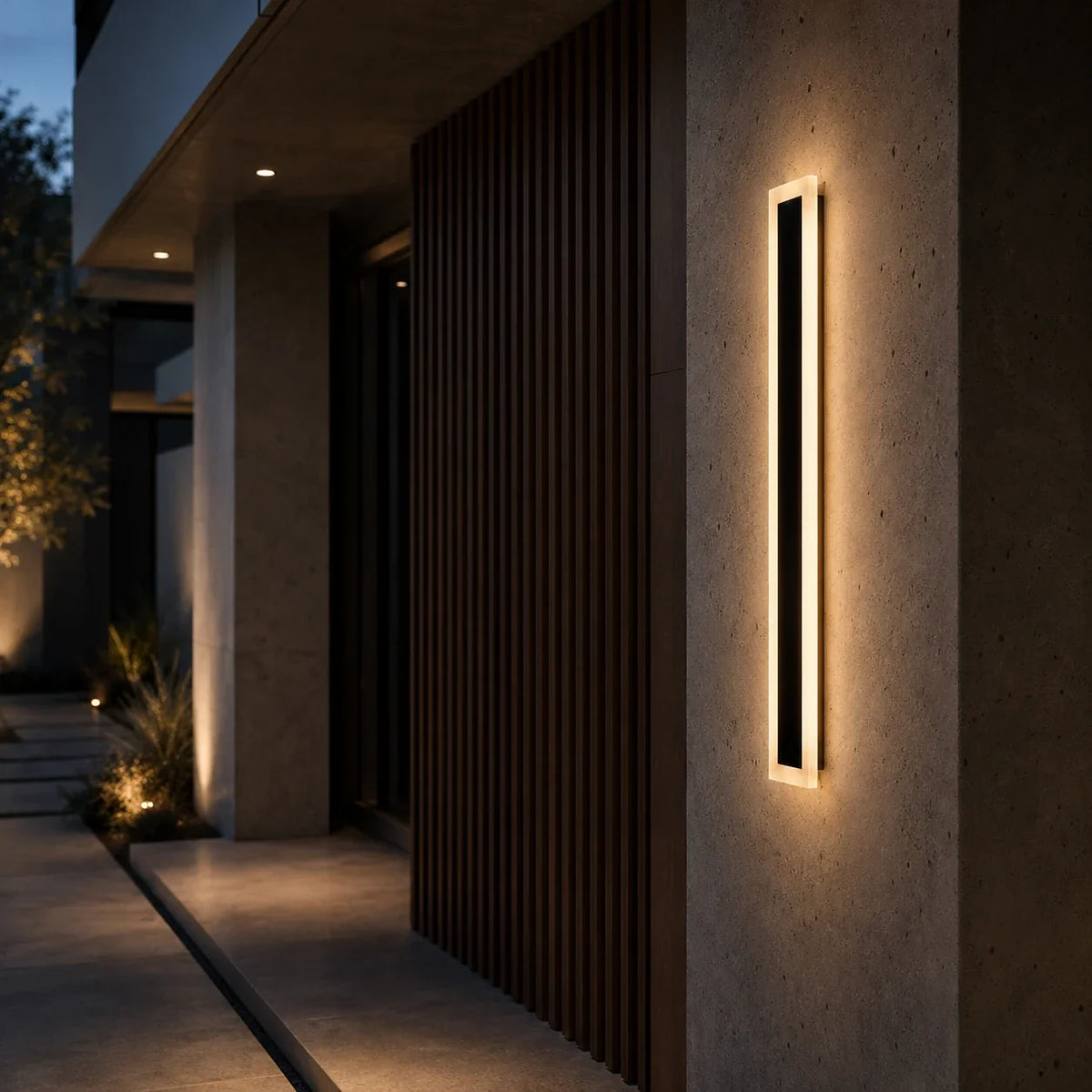 Aplica LED de Exterior Mack, Lungime 30cm, 4W, IP65, Metal, Liniar, Negru - 05_AX200-300BK.png