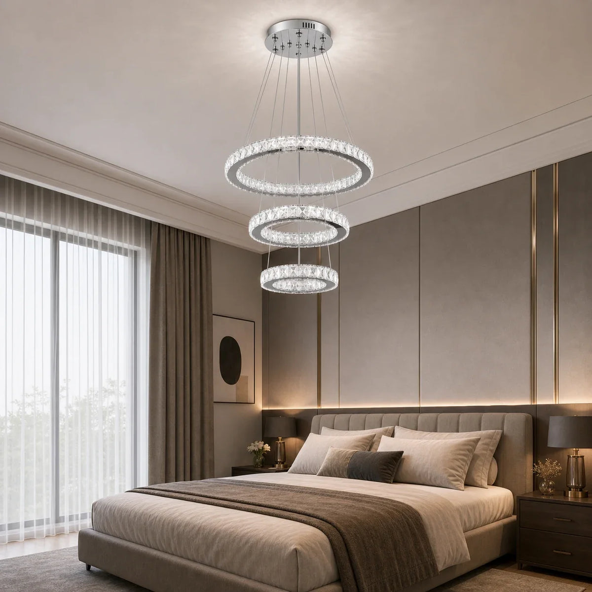 Lustra LED suspendata cu telecomanda si cristal PRISM LUMORA 63W, 3 Cercuri, lumina Rece/Calda/Neutra, Dimabila, Crom Lucios, Inaltime Reglabila - 06_LLC131-3CH.png