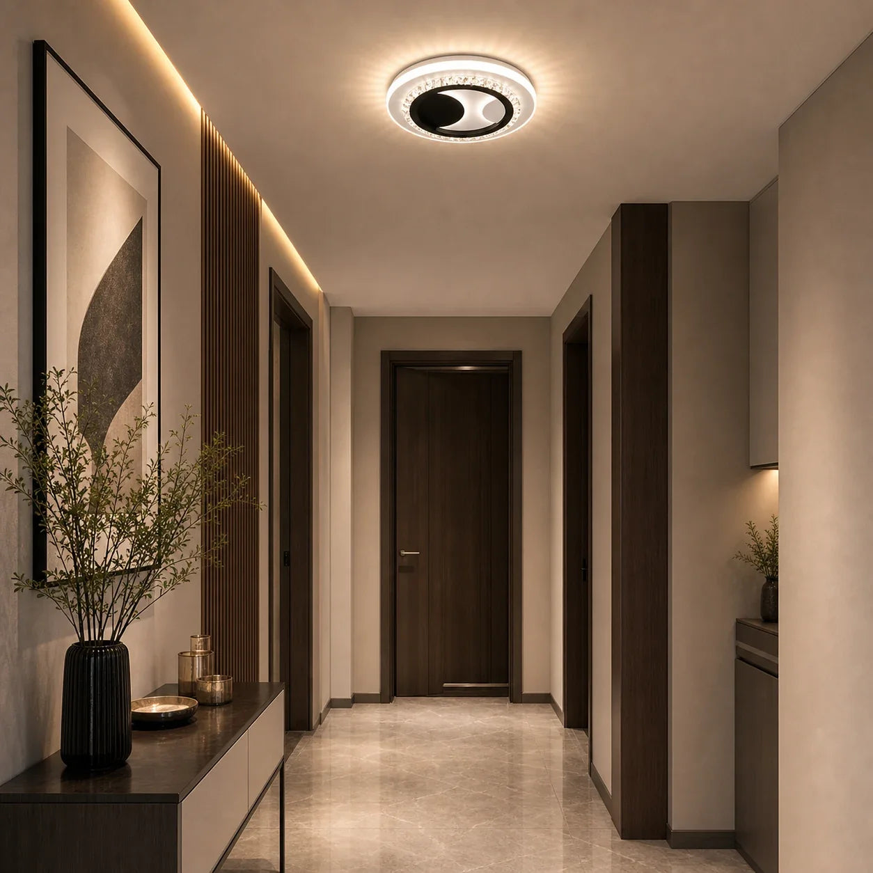 Lustra LED cu cristal ARIELLA 39W, Rotunda, Lumina Rece/Calda/Neutra, Negru - 07_LL602BK.png