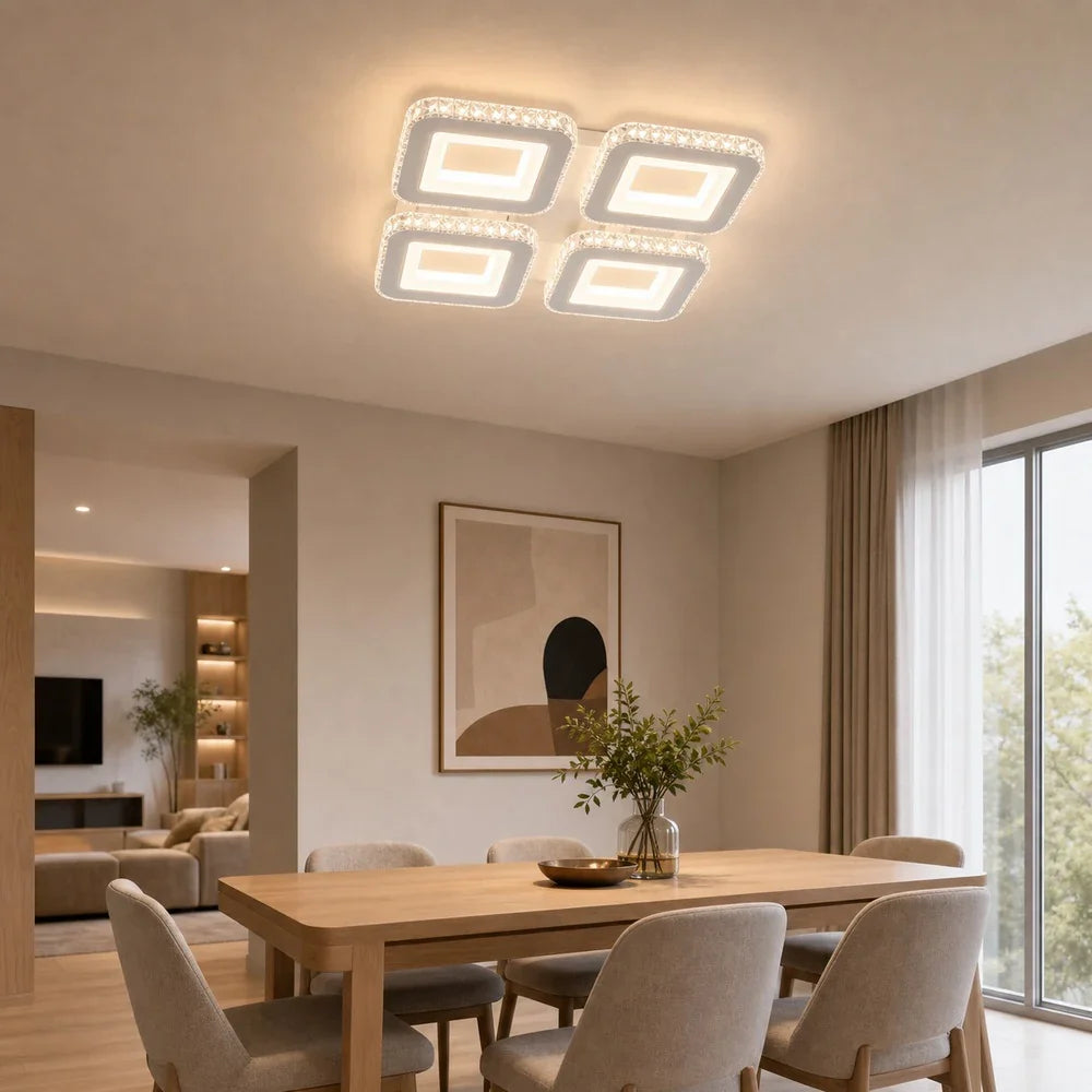 Lustra LED cu telecomanda si cristal LEILA RGB 69W, 4 Patrate, lumina Rece/Calda/Neutra, Dimabila, Alb - 07_LT078-4WH.png