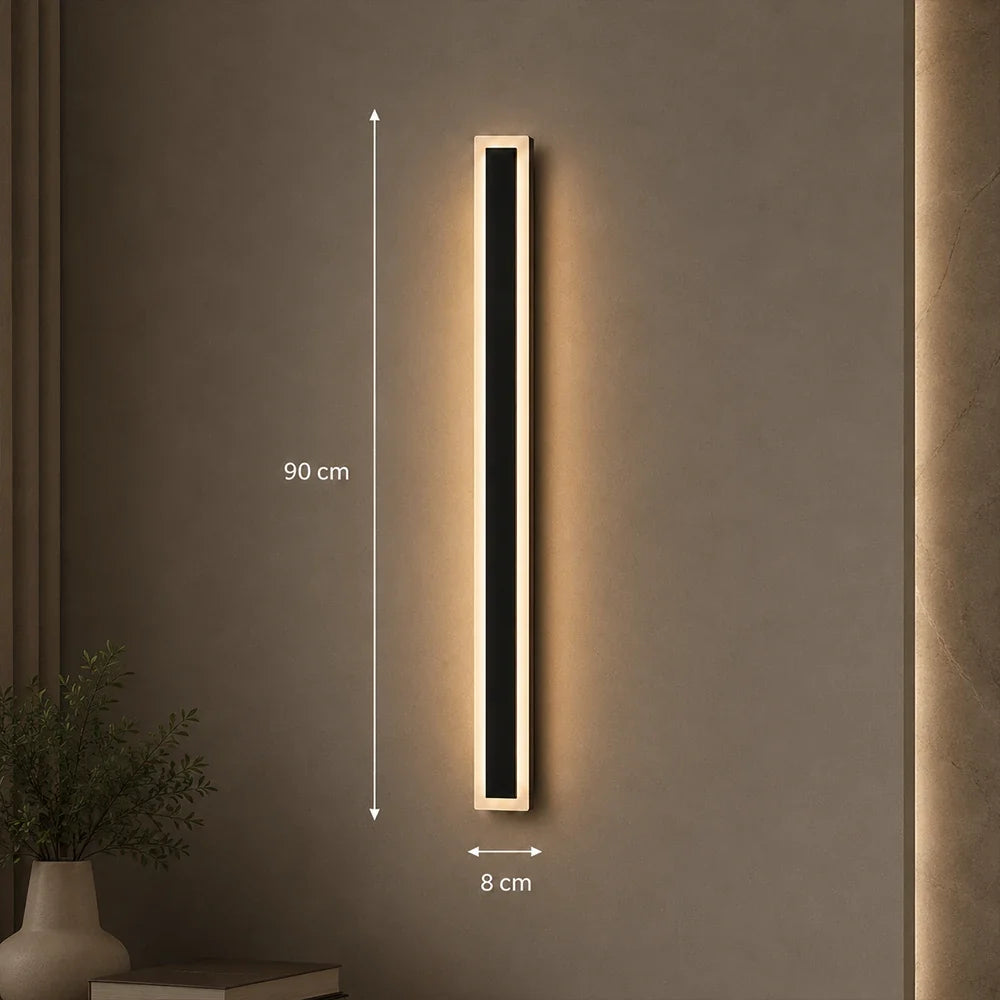 Aplica LED de Exterior Mack, Lungime 90cm, 10W, IP65, Metal, Liniar, Negru - 08_AX200-900BK.png
