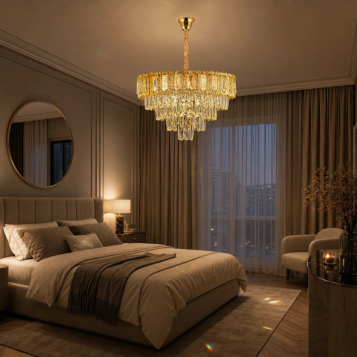 Candelabru Cristal BELVEDERE Eleganza 8xE14, Diametru 50cm, Auriu Lucios, Inaltime Reglabila - 08_CC912-500GD.png