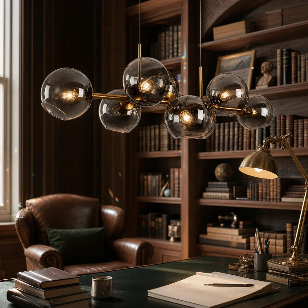 Lustra cu Glob, MODEST Grand, 8xE27, Auriu, Metal - 10_LC809-8.png