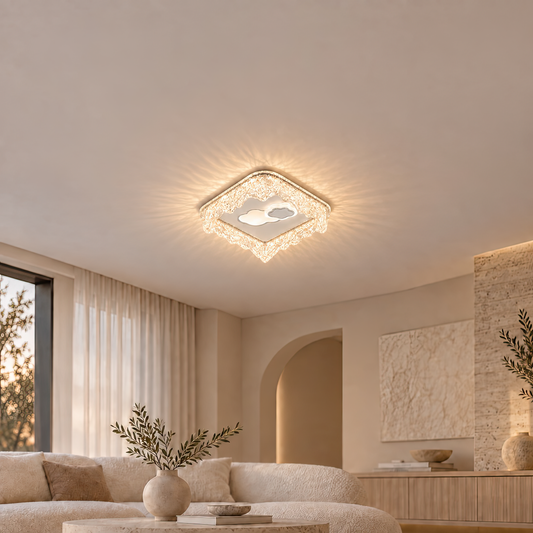 Lustra LED STARK, 20W, Diametru 19cm, Lumina Calda/Neutra/Rece, Alb, Metal si Acril