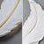Aplica LED Pena 25W 45cm Alb Auriu