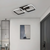 Lustra LED  VERTEX GRID, 16W, 2 Patrate, lumina Rece/Calda/Neutra, Negru