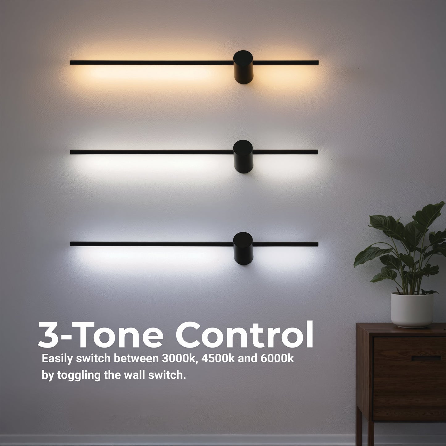 Aplica LED Angelique 24W Alb Negru Aplice de Interior Default Title Alessandro Design