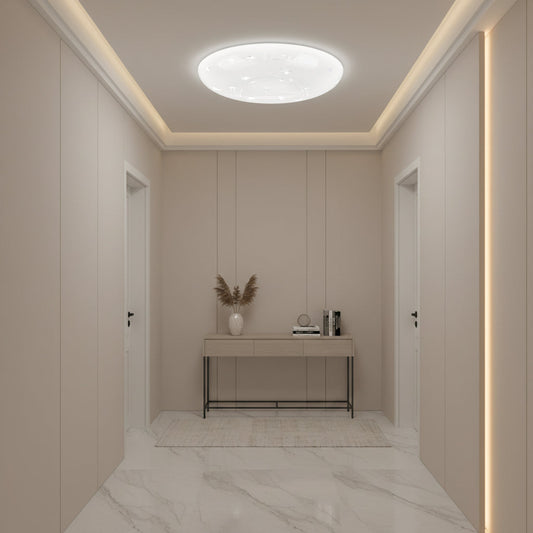 Plafonieră LED Stele 23 cm, 22W, 3000K / 4000K / 6000K, Alb, Metal si Acril Plafoniere LED Default Title Alessandro Design