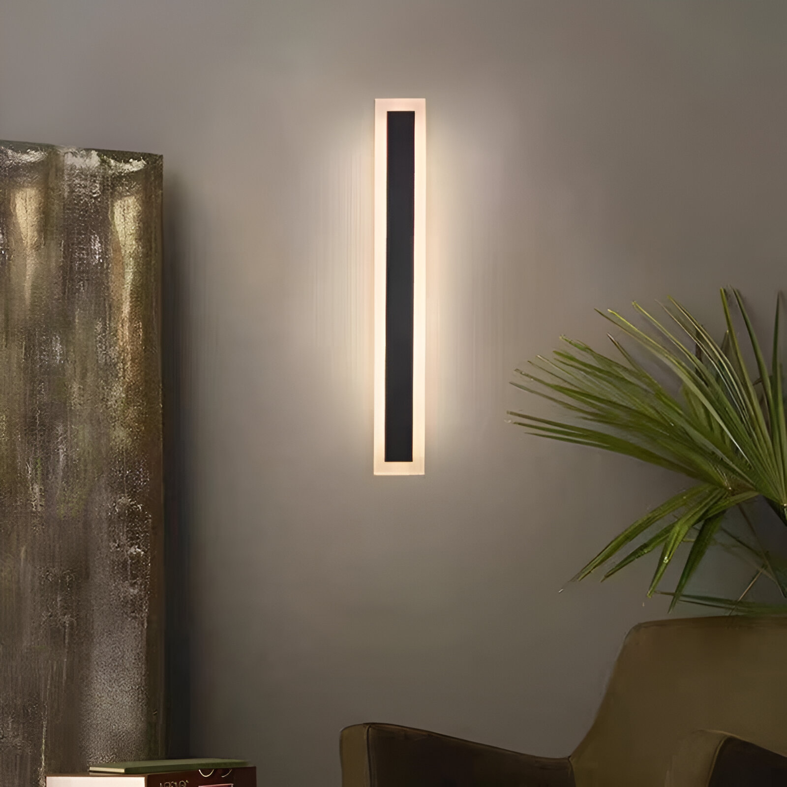 Aplica LED de Exterior Mack, Lungime 30cm, 4W, IP65, Metal, Liniar, Negru Aplice de Exterior Default Title Alessandro Design